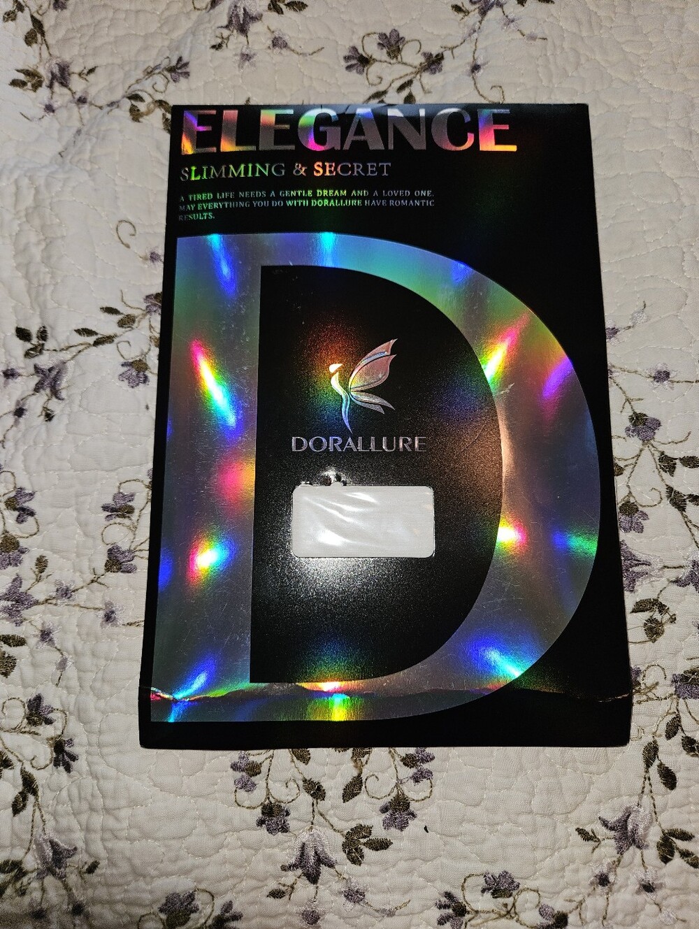 Allure Holographic Butterfly Logo Black Packaging